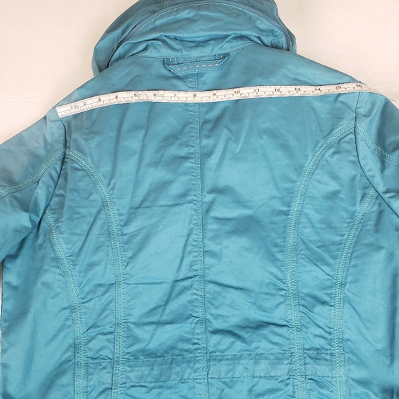 KUHL Women's Medium Lena Hooded Trench Coat Full Zip/Snap Outdoors Hiking Camp - Picture 13 of 13